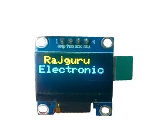 Pantalla PMOLED de 0,96 pulgadas amarillo azul 4 pines I2C RG128x64 - Product Image 1