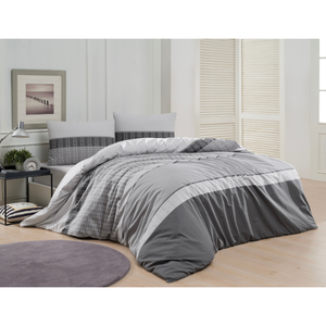 Juego de colcha con estampado de pigmento de algodón moderno 200*220 funda nórdica 220*240 sábana plana 50*70 + 18CM solapa para uso doméstico-Twin - Product Image 2