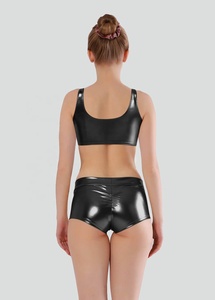 High Quality Metallic Luster 2 Piece Bikini Set Ruffle Push Quick Dry <b>V</b>-<b>String</b> One-Shoulder Swimwear Cutout Cheeky Plus Size - Product Image 3