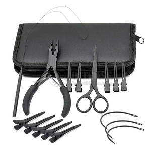 Kit d'outils d'extension de cheveux en acier inoxydable de vente chaude-Options personnalisables légères et réutilisables de la meilleure qualité - Product Image 1
