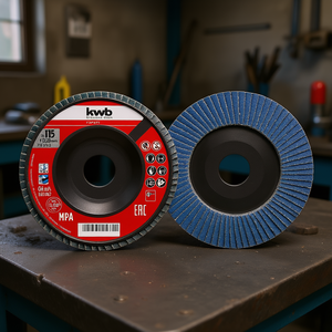 Disque à lamelles KWB 115 mm Grain P120 EXPERT 795642 Meules de ponçage haute performance - Product Image 3