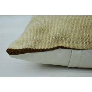 Premium Beige Kantha Patchwork Wool <b>Pillow</b> 16x24 Inch Luxury Vintage Woven Pattern Portable Bedding Fluffy Ring Square Features - Product Image 4