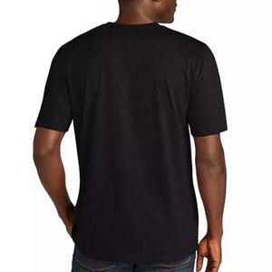 OEM logotipo personalizado y bordado en blanco para personalizar High Street Style hombres Casual camisetas 100% algodón verano Streetwear - Product Image 4