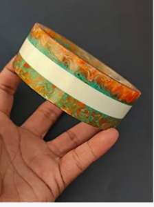 Brazalete de resina de tamaño personalizado de alta calidad Atractivo diseño de Ángel Pulsera tallada en epoxi Joyería de moda GSG - Product Image 3