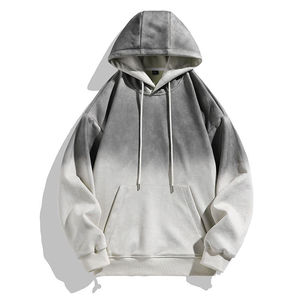 Sudadera con capucha con estampado degradado personalizado Estilo Vintage lavado ácido peso pesado 100% algodón sudadera streetwear ropa personalizada - Product Image 2