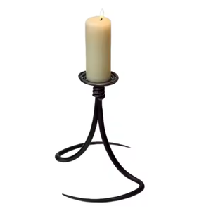 Home Decoration Rust Plating Aluminum Unique <b>Candle</b> <b>Pillar</b> <b>Holder</b> Modern Style <b>Candle</b> Stand for Wedding Decor Handmade - Product Image 3