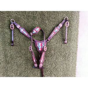 Cabecera de caballo occidental con cuentas de Carreras de Caballos ecuestres de Venta caliente - Product Image 6