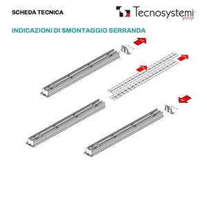 Diffuseur linéaire en aluminium Tecnosystemi avec amortisseur et registres et grilles de déflecteur central à 1 fente - Product Image 6