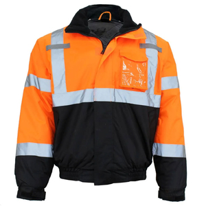 Nuevo estilo de alta calidad de tamaño personalizado de los hombres de alta visibilidad chaqueta de seguridad mejor precio al por mayor de los hombres chaqueta de seguridad - Product Image 6