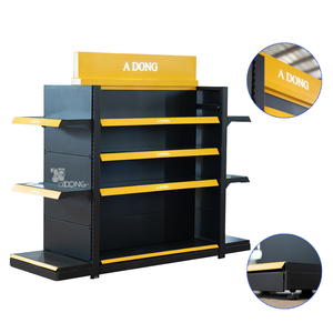 ADONG Étagère de supermarché en métal et acier double face personnalisée pour le stockage en magasin Options OEM/ODM réglables - Product Image 1