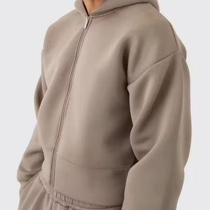 Ensemble de survêtement pour homme en coton 100% tricoté en molleton avec motif imprimé pour l'hiver, ensemble sweat-shirt et pantalon de survêtement - Product Image 5