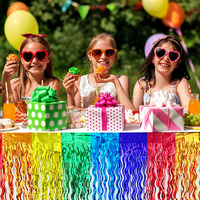 Rideau en feuille d'aluminium arc-en-ciel personnalisé, guirlandes scintillantes pour la décoration de porte et de mur de fête sur le thème des fêtes, vente en gros