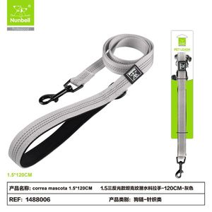 Laisse pour chien en néoprène triplement réfléchissante avec motif de réservoir, colliers, laisses et harnais pour animaux de compagnie - Product Image 1