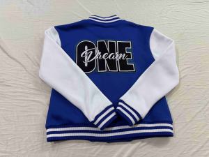 Épaissie printemps automne coupe-vent imperméable Logo personnalisé support écologique laine doublé Baseball Bomber Varsity veste hommes - Product Image 3