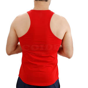 Camiseta sin mangas de alta calidad hecha de poliéster y algodón para hombre, ropa deportiva, camiseta sin mangas de secado rápido para hombre - Product Image 3