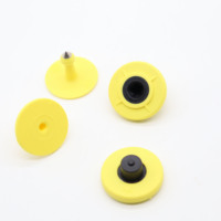 Étiquette d'oreille RFID pour animaux, personnalisée en usine, ultra-haute fréquence, matériau TPU, étanche, température de fonctionnement -40°C à +80°C, TK4100
