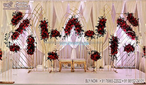 Atractivo Panel de Fondo para Bodas con Corte Láser, Diseño Marroquí de Última Moda, Marcos de Corte Láser Blancos, Decoración para Eventos en EE. UU. - Product Image 5