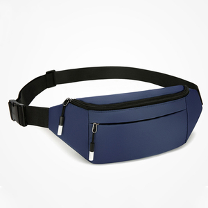 Riñonera ajustable de 1L para hombre y mujer para Yoga, deportes, bandolera, cierre de cremallera disponible en rojo para rosa y azul - Product Image 1