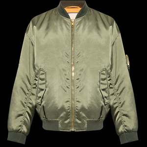 Chaqueta Universitaria de Satén Personalizada de Alta Calidad para Hombre, Nueva Llegada, Tela de Lona con Diseño de Letras de Béisbol para Chaquetas de Hombre - Product Image 1