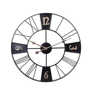 Trend Selling Iron Clock Wall Art Hotel Home Office Bedroom Handmade Decorative Design Metal Wall Clock Hot Selling - Product Image 3
