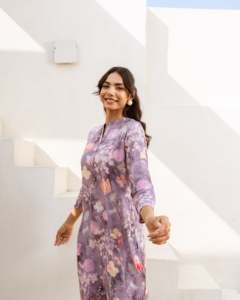 Manufacturers Custom 2025 Trendy Fashion Woman Clothes Floral Printed Green Co-Ord Set Relaxed <b>Shirt</b> and Pant At Best Price - Product Image 5