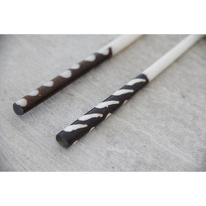 Juego de cubiertos de acero inoxidable con acabado Premium con mango de hueso de cabeza de madera, perfecto para cenas elegantes y bodas - Product Image 5