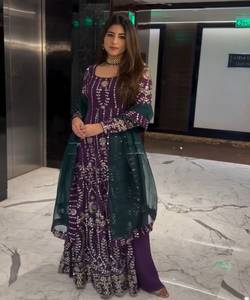 Venta al por mayor de ropa de mujer proveedor comprar en línea vestidos verano Casual moda elegante Sexy indio paquistaní parte superior inferior dupatta conjunto - Product Image 4