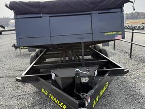Used Small <b>Farm</b> Tractor Mounted Self 7x14 Dump <b>Trailer</b> 14K GVWR Tandem Axle High Productivity <b>Farm</b> Hauler Bed Construction - Product Image 6