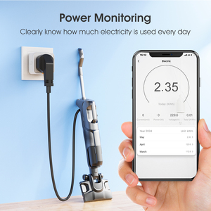 Prise intelligente universelle Tuya Zigbee pour maison connectée (RU, UE, US) avec moniteur de consommation 16A, compatible <span class=keywords><strong>Tasmota</strong></span>, contrôle vocal via application, fonctionne avec Alexa et Google Home - Product Image 2