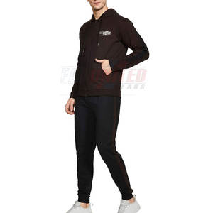 Survêtement d'hiver léger pour homme avec logo personnalisé, coupe-vent, respirant, veste à capuche, 100% coton, motif uni, écologique - Product Image 3