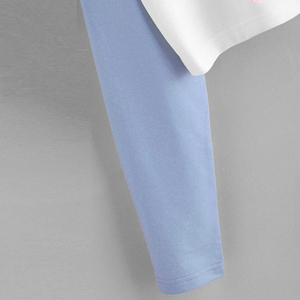 เสื้อครอปแขนยาวแบบสวมหัวสำหรับสตรีผ้าฝ้ายถักปักโลโก้100% - Product Image 5