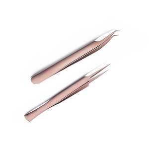 2023 Latest Stainless Steel <b>Eyelash</b> <b>Tweezers</b> by Zorg International Pointed Tip and Label Available - Product Image 2