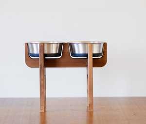 Bol large durable de style classique pour chat Bol pour chien à face plate Matériau en bois écologique Base antidérapante pour une alimentation sans stress pour animaux de compagnie - Product Image 5