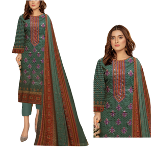 STYLISH PAKISTANI INDIAN PUNJABI CASUAL WOMEN WEAR SUITS MULTI COLOR WOMEN SUMMER <b>DRESSES</b> ELEGANT WOMEN CLOTHING in CHEAP PRICE - Product Image 5