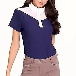 Venta caliente Ropa de equitación Mujer al aire libre Manga larga Cremallera Capa base Ropa ecuestre Camisa de espectáculo de equitación - Product Image 6