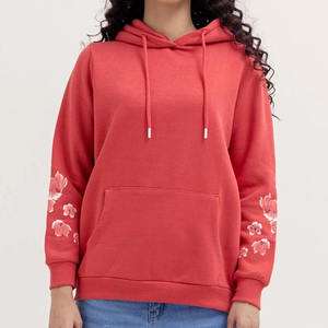 <b>Women's</b> 100% Cotton <b>Hoodie</b> <b>Long</b> Length Streetwear Style with Breathable Anti-Pilling Design Hooded Collar <b>for</b> Winter Season - Product Image 1