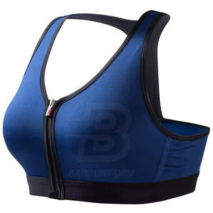 Soutien-gorge de sport pour femmes à maintien élevé en Spandex/Polyester, respirant, pour le fitness, avec logo et couleur personnalisés - Product Image 3