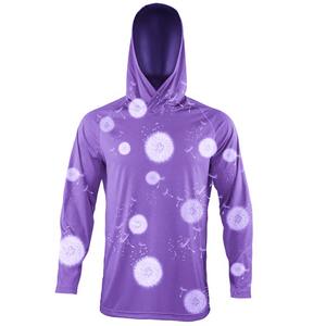 เสื้อมีฮู้ดลายพรางสีไล่ระดับสีสำหรับตกปลากันแดดแขนยาวดีไซน์ชุดกลางแจ้งแบบแห้งเร็ว - Product Image 4