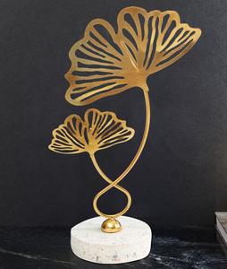 รูปปั้นใบไม้โลหะสำหรับสะสมรูปปั้นดอกไม้ที่บ้านและเครื่องใช้ในการตกแต่งโต๊ะ - Product Image 5