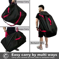 Sac de voyage pliable extra large, robuste et imperméable, avec cordon de serrage, pour poussette, avion et siège auto