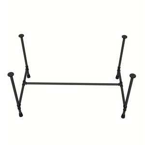 ขาโต๊ะเหล็กเกลียวแบบอุตสาหกรรมสำหรับโต๊ะขนาด 80x140 ซม. - Product Image 1