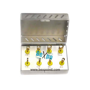 Kit de tréphine dentaire 8 pièces avec boîte en acier inoxydable Ensemble complet - Product Image 3