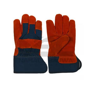 Prix bas Gants de travail en cuir résistants à double paume fabriqués au Pakistan Gants de sécurité imperméables au feu antidérapants Logo personnalisé - Product Image 6