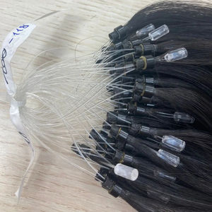 High Quality 100% Remy Cuticle Aligned Vietnamese Human Hair Extensions Double Drawn Micro Loop Raw Unprocessed Natural Wave - Product Image 1