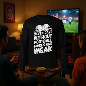 T-shirt à manches longues pour le visionnage de matchs de football avec l'inscription 'Weak', produit promotionnel - Product Image 3