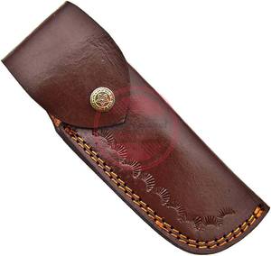 Maquinilla de afeitar plegable recta de acero de Damasco hecha a mano - Product Image 6