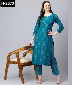 Latest Designer Women Wear Cotton <b>Kurtis</b> with Printed Work Simple <b>Kurtis</b> Collections with Lowest Price Indian Clothes and Dress - Product Image 2
