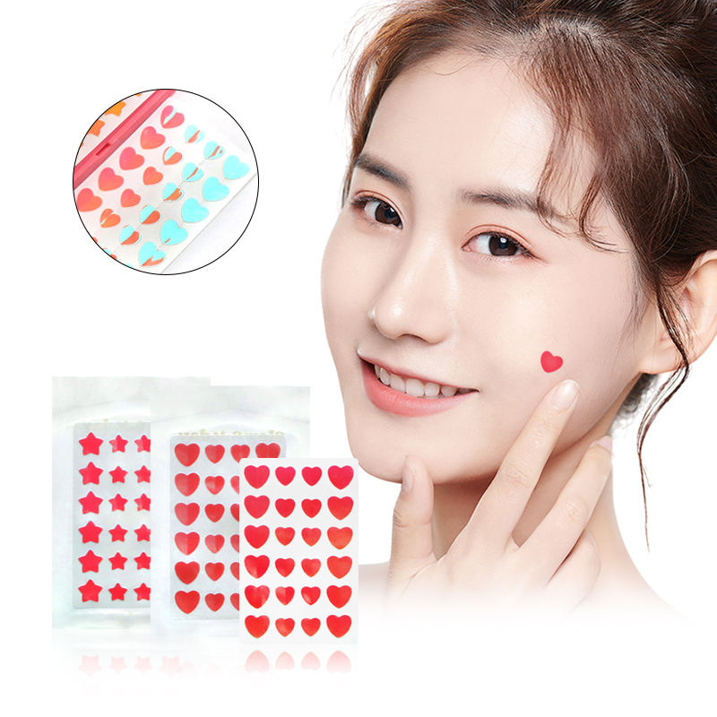Patch hydrocolloïde de marque de distributeur pour l'acné et le visage, étoile, bouton de guérison OEM