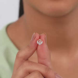 Pendientes Dazzle Duo Diamante Oro Rosa - Product Image 6