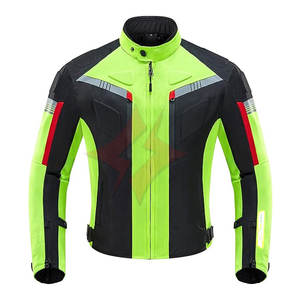 Vêtement de protection imperméable, respirant, coupe-vent, veste de moto toutes saisons, vert haute visibilité, unisexe, veste de moto blindée - Product Image 1